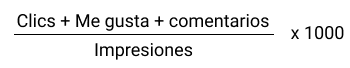 Fórmula para medir el engagement